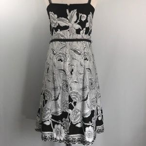 Ann Taylor Womens White Brown Sundress  Size 4